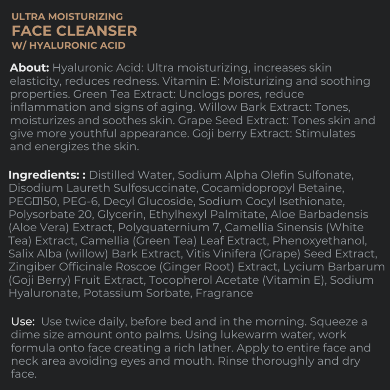 Handsome Supply ULTRA Moisturizing Face Cleanser