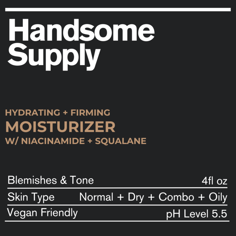 Handsome Supply Hydrating + Firming Face Moisturizer w/ Niacinamide & Squalane