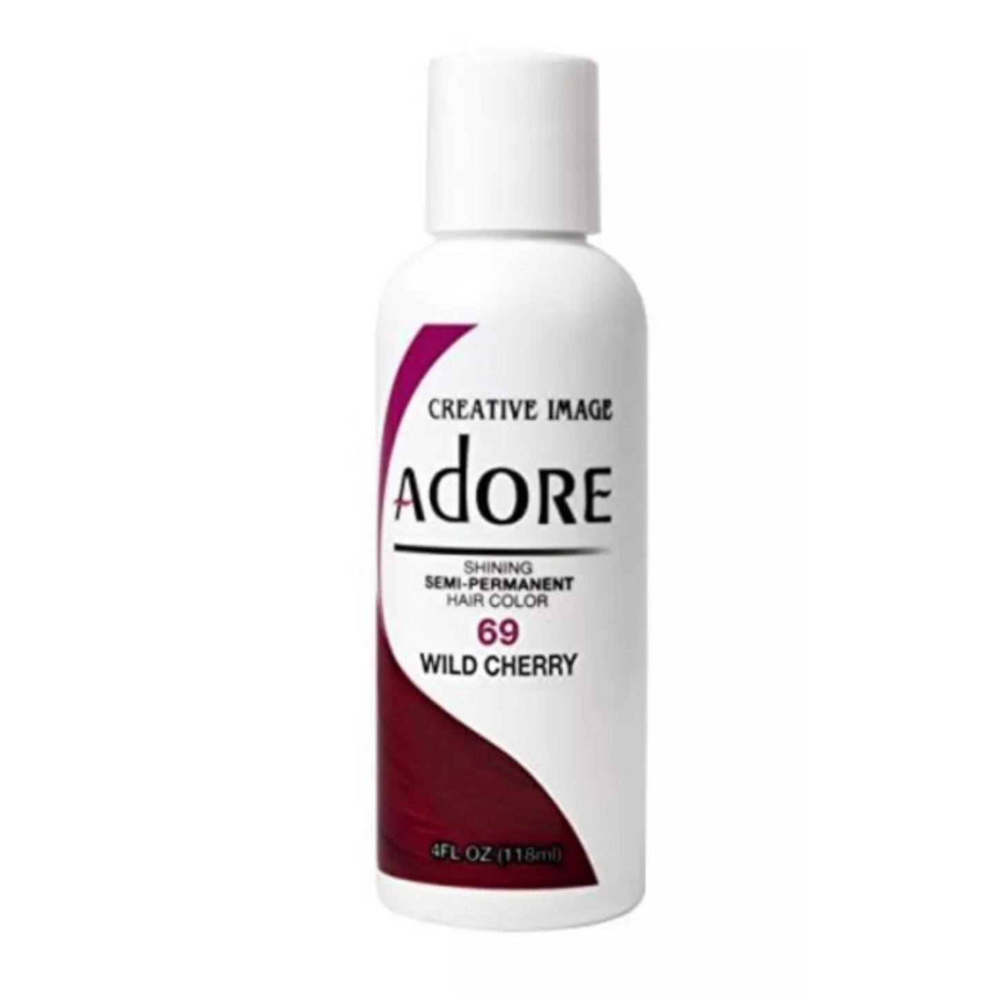 Adore 69 Wild Cherry 4oz semi-permanent hair dye product bottle