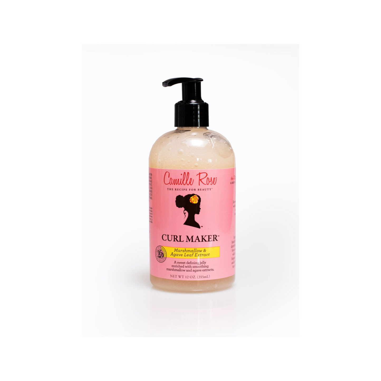 Camille Rose Curl Maker – A botanical-infused styling gel with marshmallow root and agave nectar for defined, frizz-free curls with soft hold and shine.