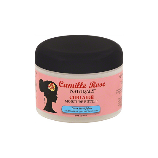 Camille Rose Curlaide Moisture Butter – A rich, nourishing hair butter with shea butter, green tea, and jojoba oil for intense hydration and curl definition.