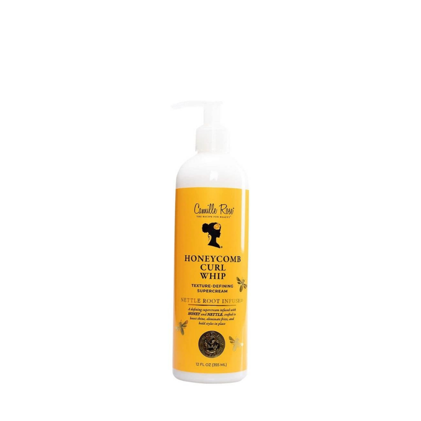 Camille Rose Honeycomb Curl Whip – A lightweight styling cream infused with honey and aloe vera to define curls, reduce frizz, and add moisture without stiffness.