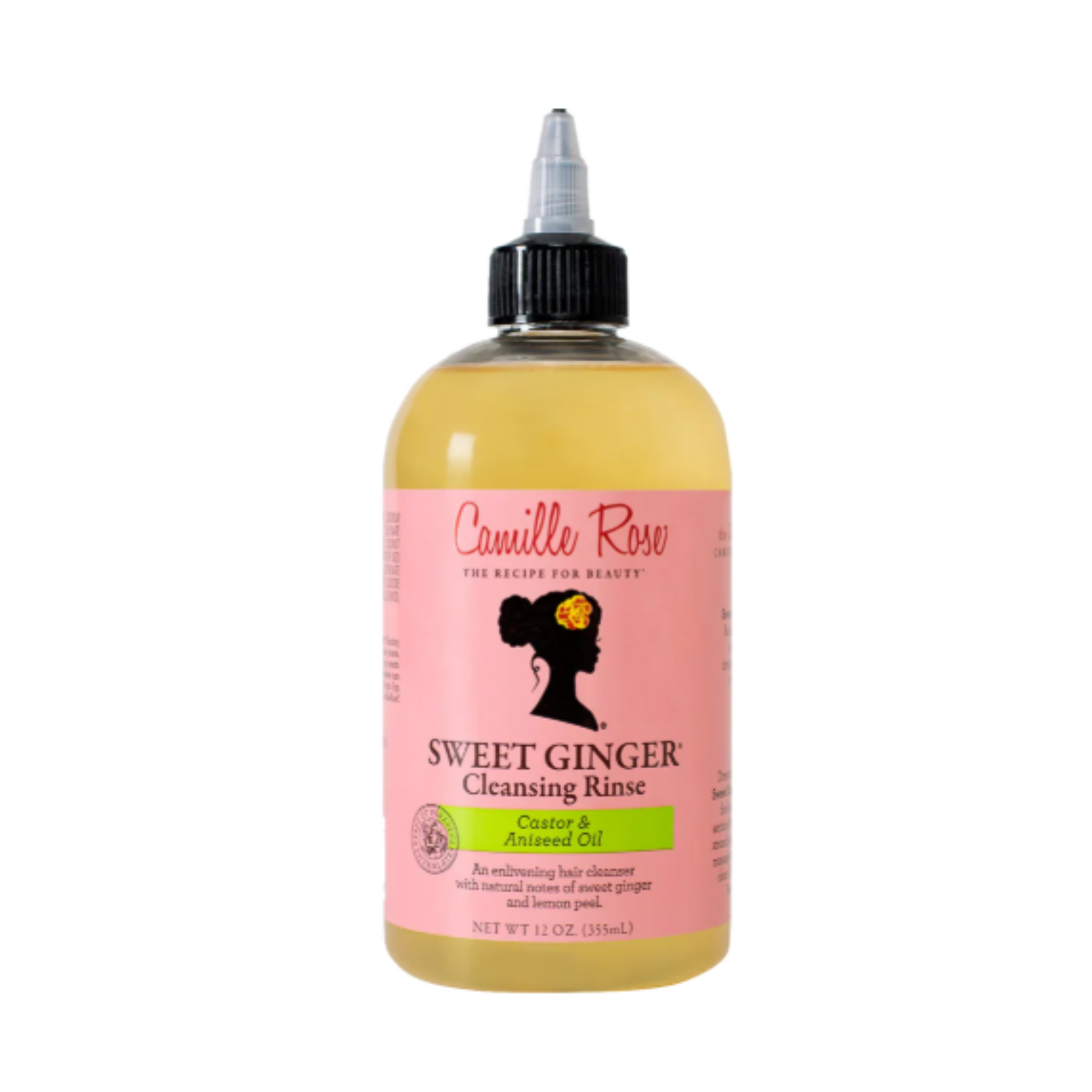 Camille Rose Sweet Ginger Cleansing Rinse – A sulfate-free hair cleanser infused with ginger, lemon, and castor oil for a gentle yet effective wash.