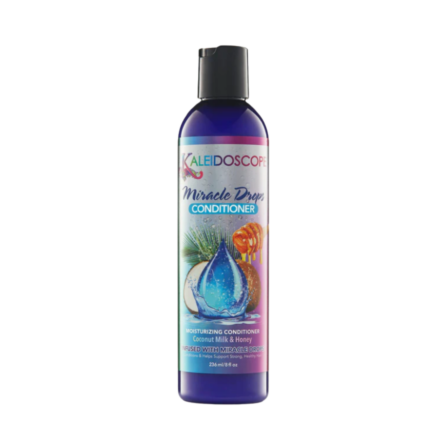Kaleidoscope Miracle Drops Conditioner – A biotin-rich formula that hydrates, detangles, and strengthens curly and textured hair.