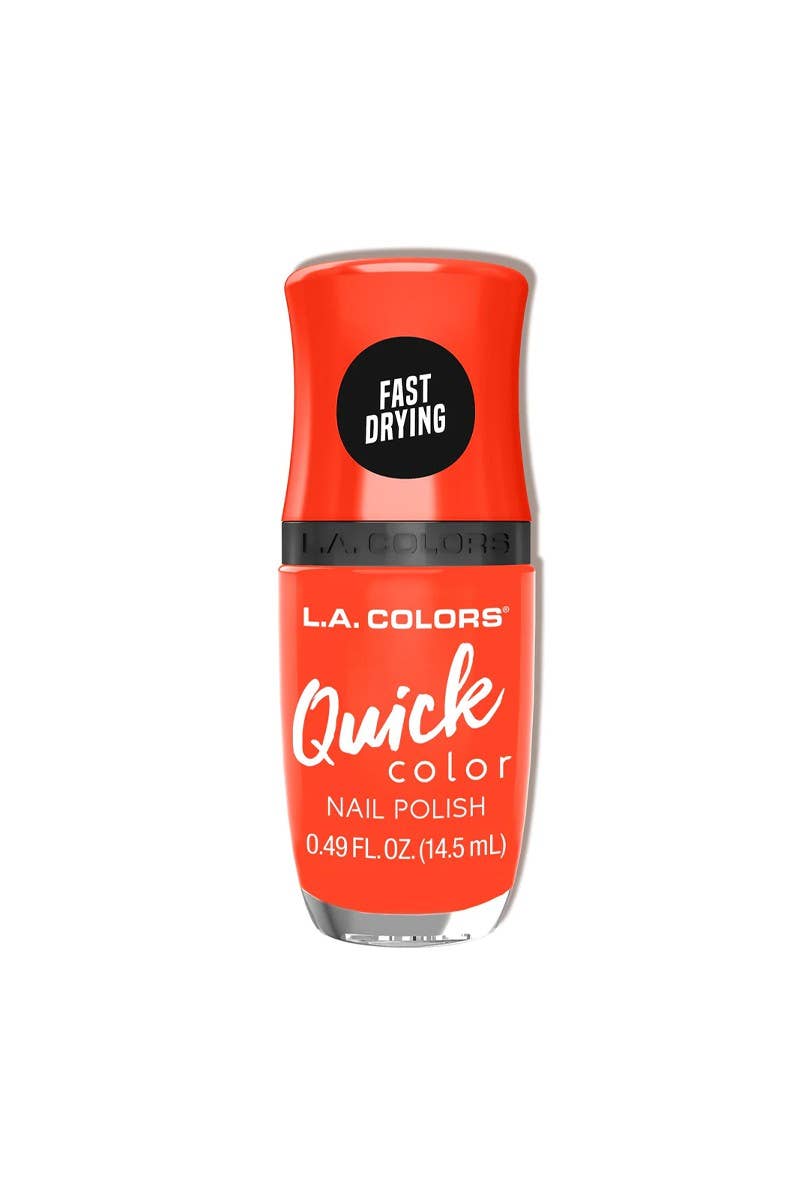 LA Colors At Once Quick Color Nail Polish with 3-in-1 formula and gloss sealer shine