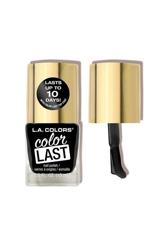 LA Colors Color Last Nail Polish in Resentment with a 440-count brush for up to 10-day wear.