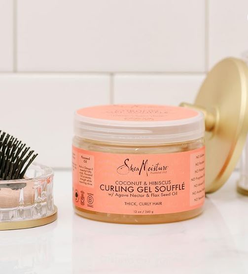 SheaMoisture Coconut & Hibiscus Curling Gel Souffle 12oz jar