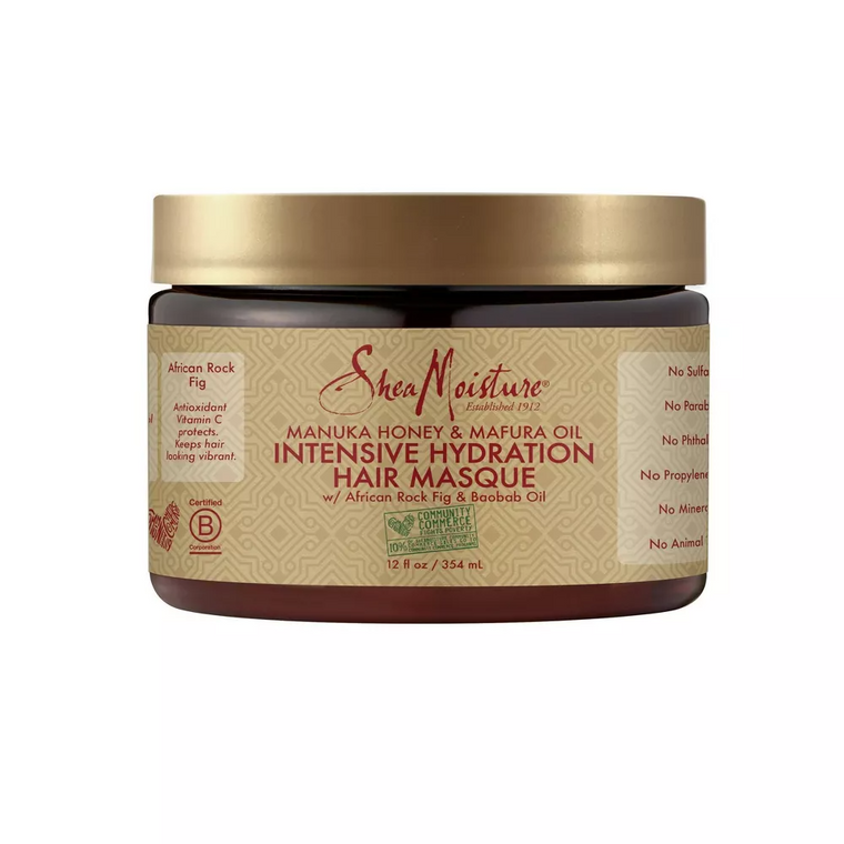 SheaMoisture Manuka Honey & Mafura Oil Intensive Hydration Masque 11.5oz jar