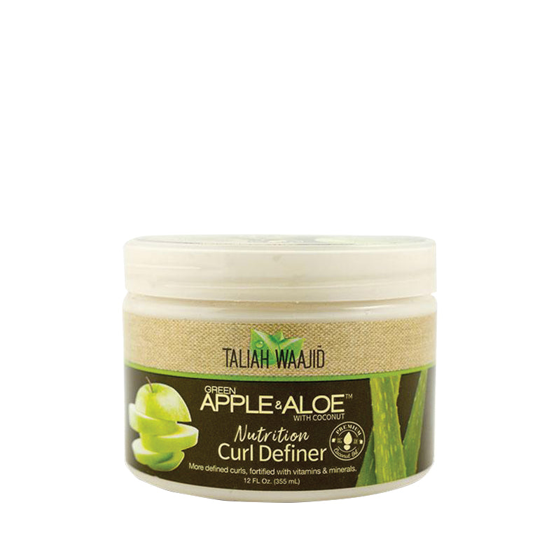 Taliah Waajid Green Apple & Aloe Curl Definer 12oz for moisturizing and defining natural curls