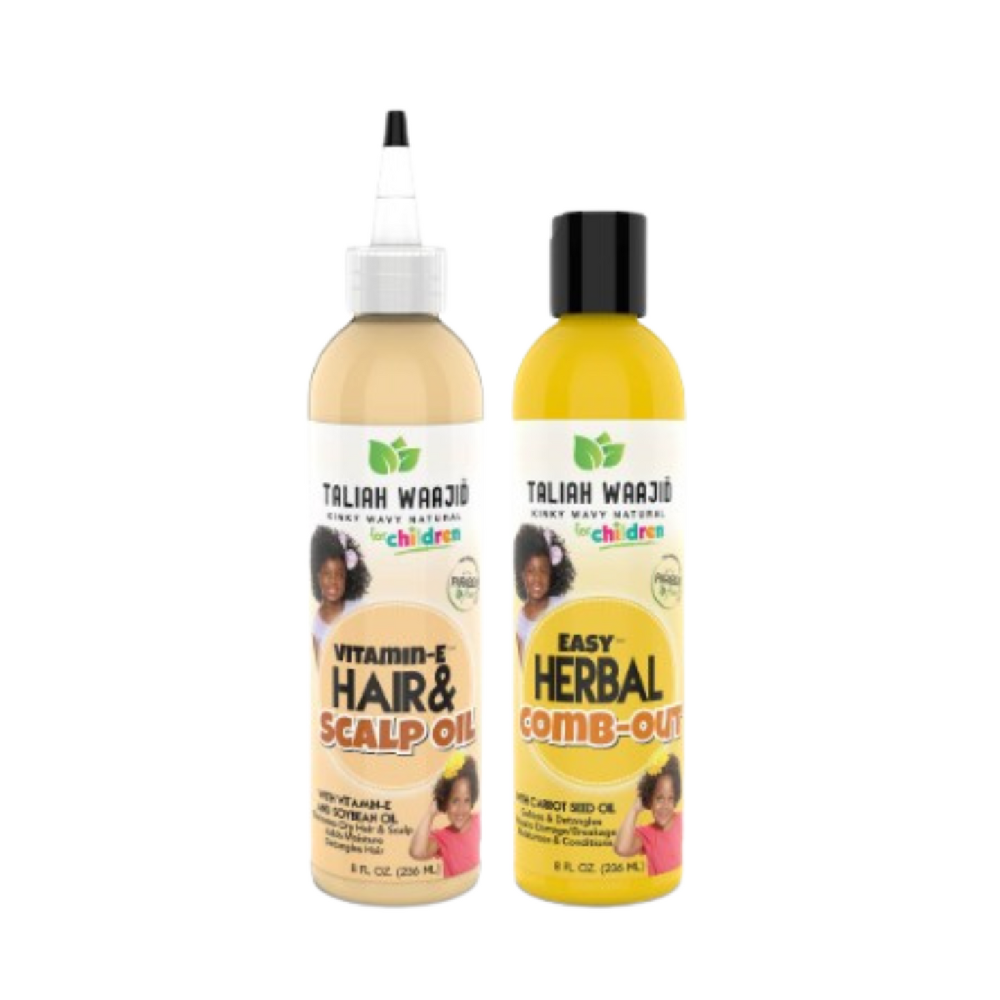 Taliah Waajid Kids Bundle – Includes Easy Herbal Comb Out and Hair & Scalp Oil for gentle detangling, nourishment, and scalp hydration.