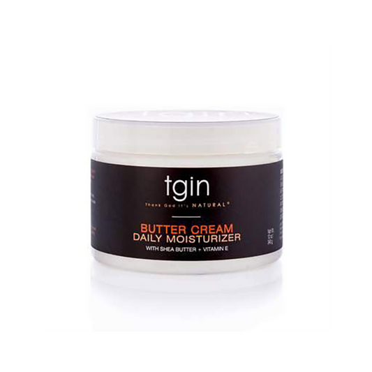 TGIN Butter Cream Daily Moisturizer – A rich, hydrating cream infused with shea butter and vitamin E to soften, nourish, and protect dry hair.