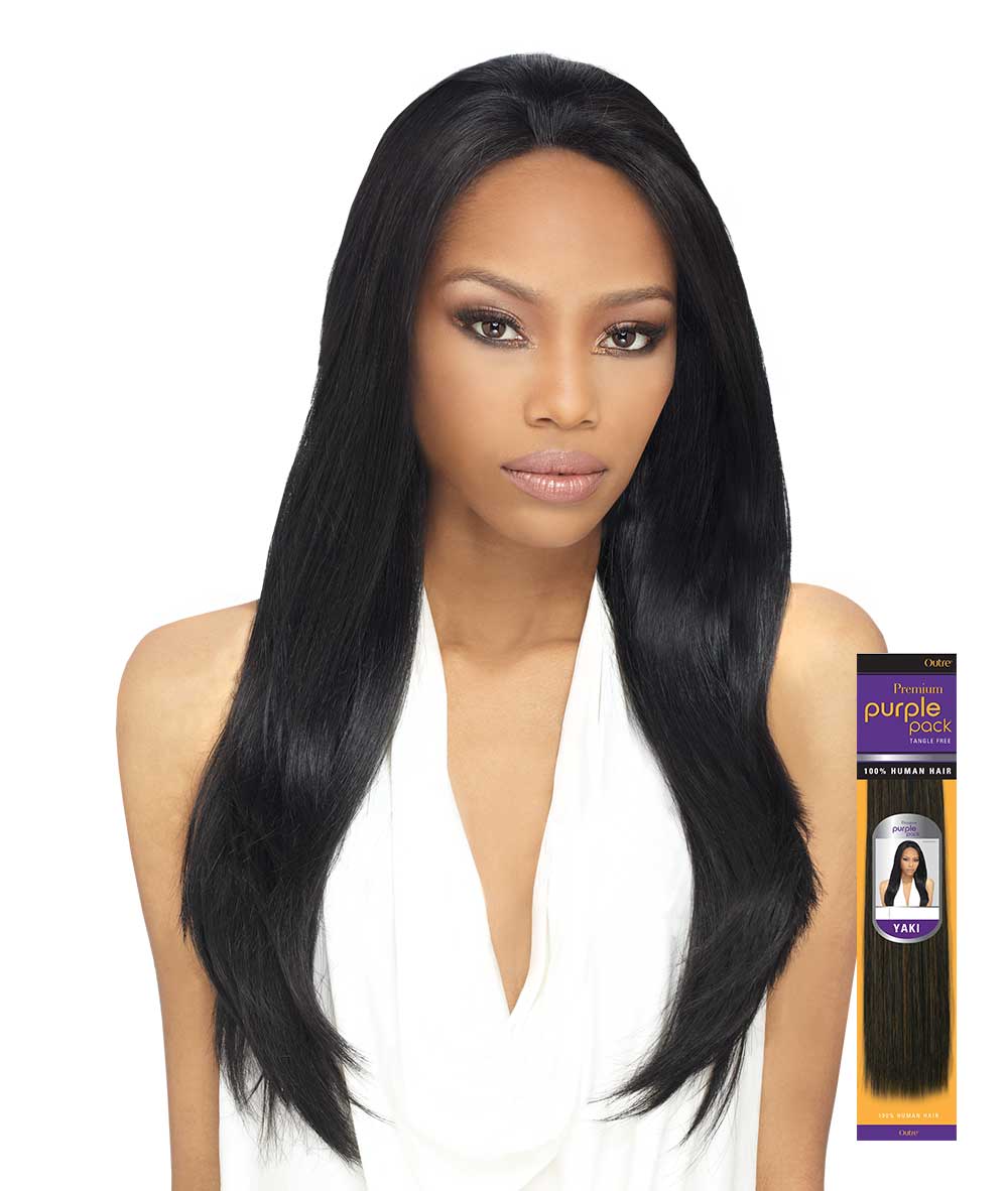 Outre Human Hair Weave Premium Purple Pack Yaky