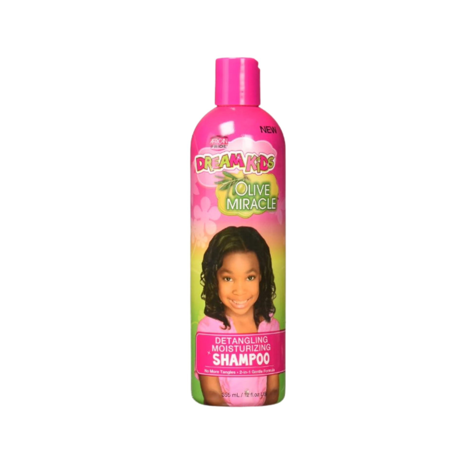 African Pride Dream Kids Olive Miracle Instant Moisturizing shampoo 12 oz for kids' textured hair