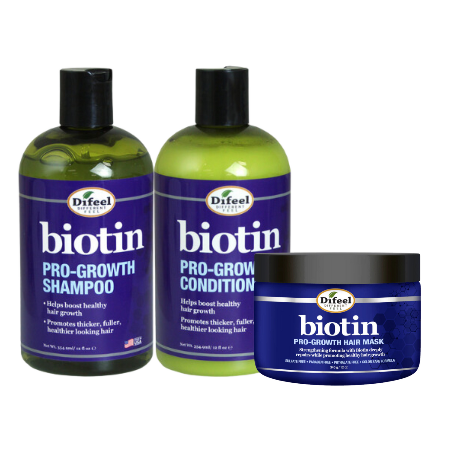 Difeel Biotin Pro-Growth Hair Bundle