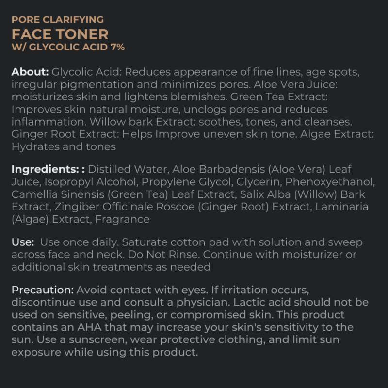 Handsome Supply Pore Clarifying Face Toner w/Glycolic Acid
