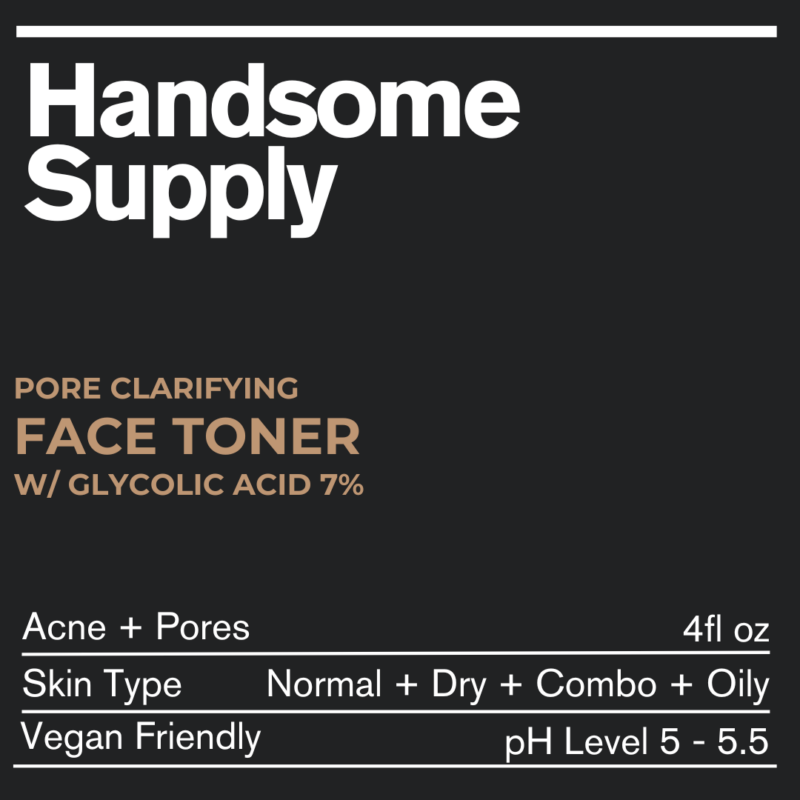 Handsome Supply Pore Clarifying Face Toner w/Glycolic Acid