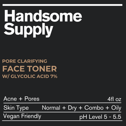 Handsome Supply Pore Clarifying Face Toner w/Glycolic Acid