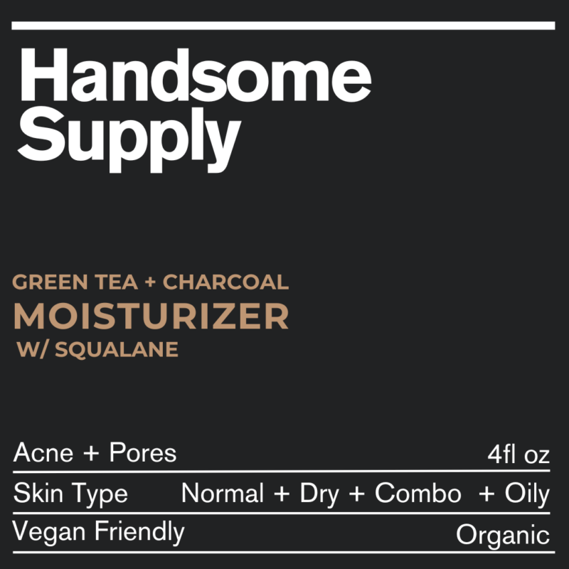Handsome Supply Green Tea + Charcoal Moisturizer w/Squalane