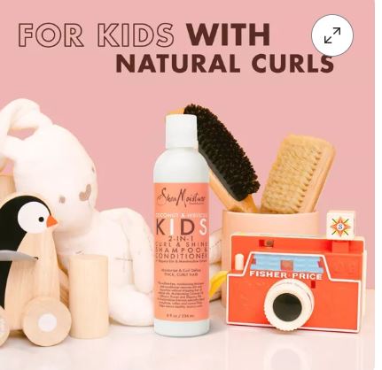 SheaMoisture Coconut & Hibiscus Kids 2-In-1 Curl & Shine Shampoo & Conditioner 8oz bottle