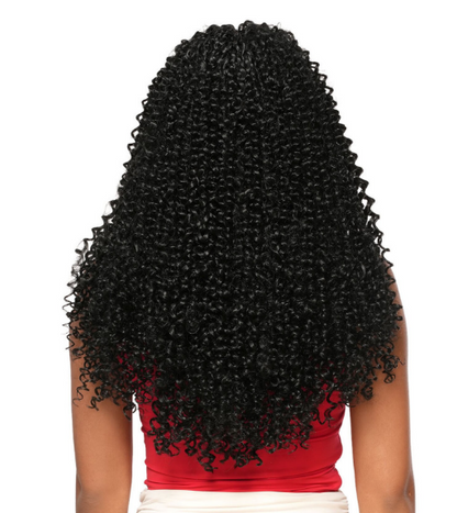 Miracle Knots Dominican Feather Line Water Curl 18-inch curly hair