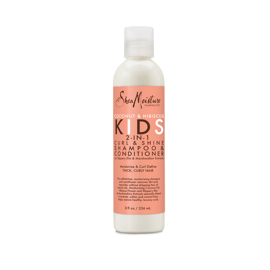 SheaMoisture Coconut & Hibiscus Kids 2-In-1 Curl & Shine Shampoo & Conditioner 8oz bottle