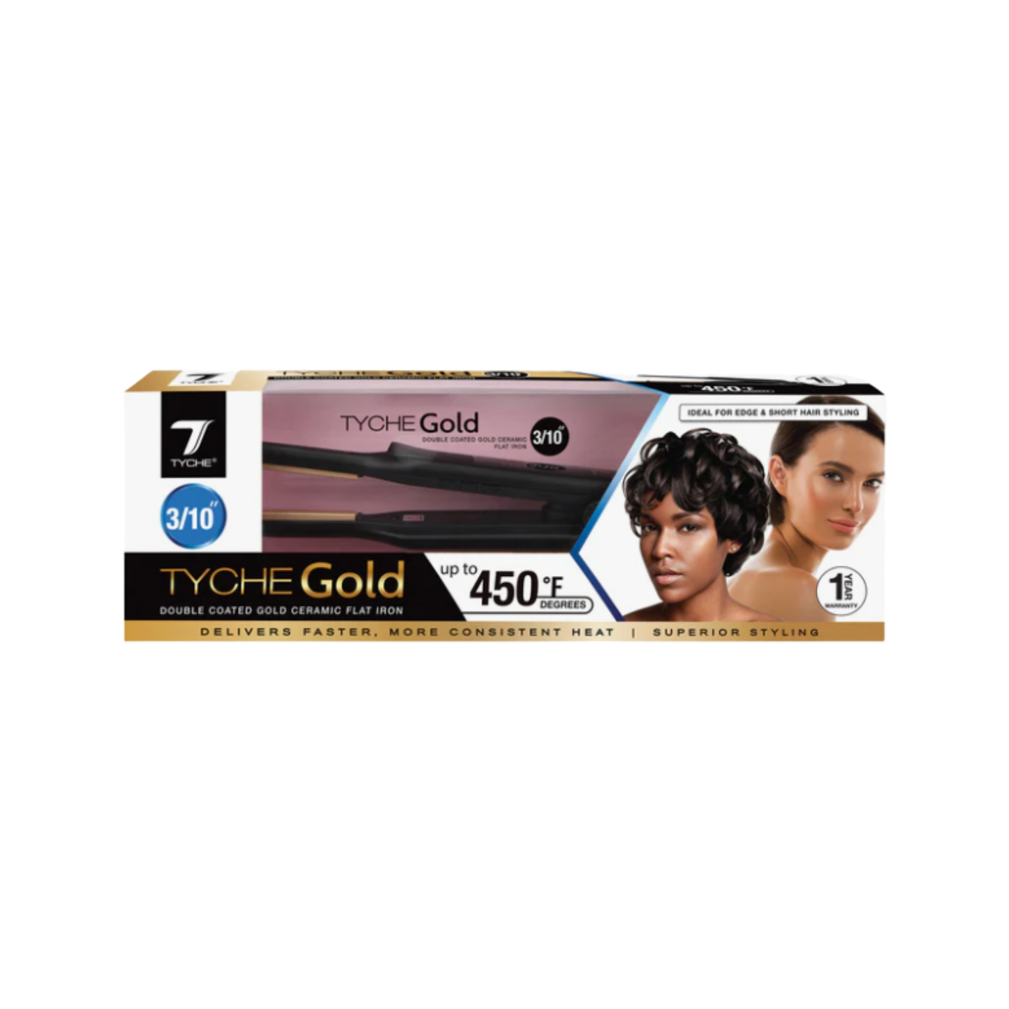 Tyche Gold Flat Iron 3/10"