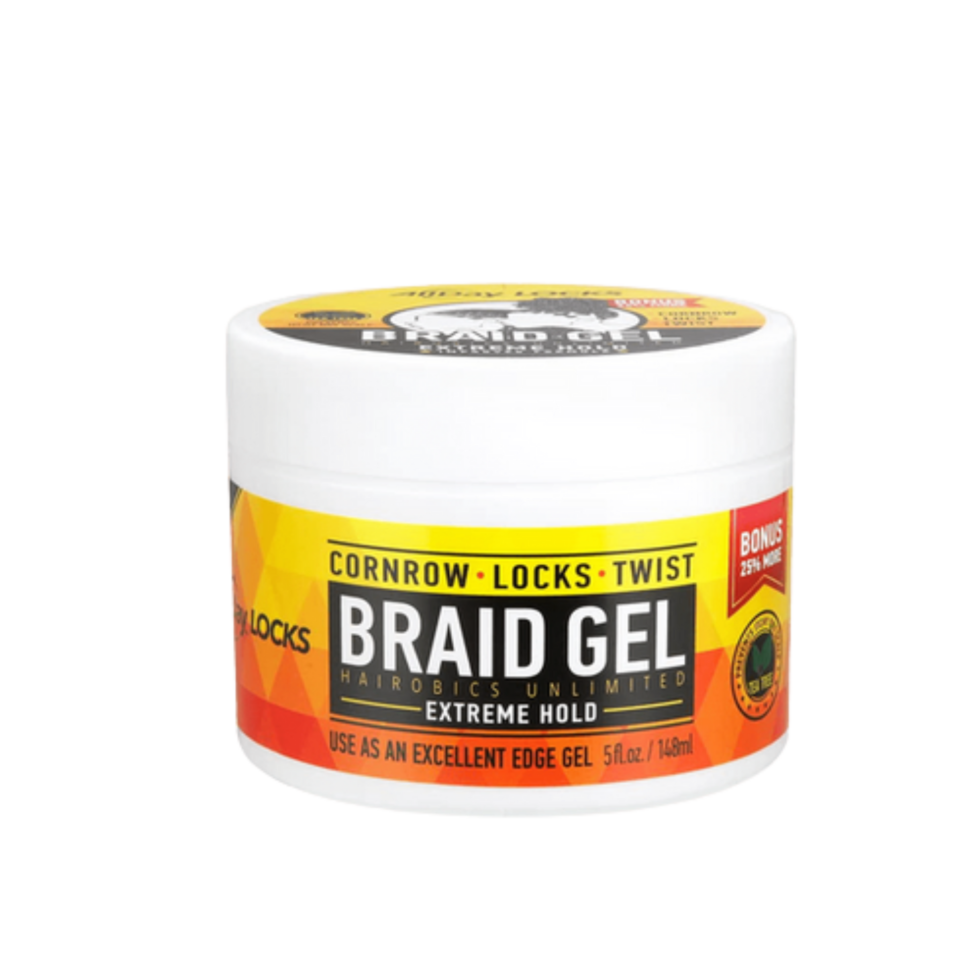 Allday Locks Braid Gel – Strong hold, frizz control, and moisture-rich gel for braids and protective styles.