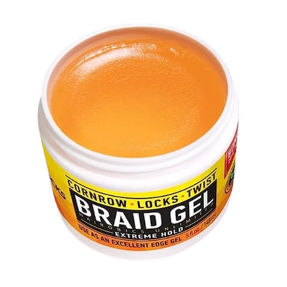 Allday Locks Braid Gel – Strong hold, frizz control, and moisture-rich gel for braids and protective styles.