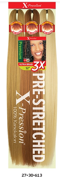 Outre Braids X-Pression Kanekalon 3X Pre Stretched Braid 52"