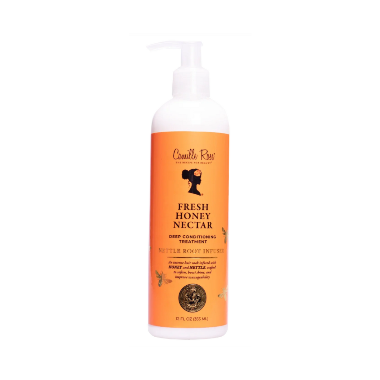 Camille Rose Fresh Honey Nectar Deep Conditioning Treatment – A moisture-rich deep conditioner infused with honey and olive oil to hydrate, strengthen, and restore hair.