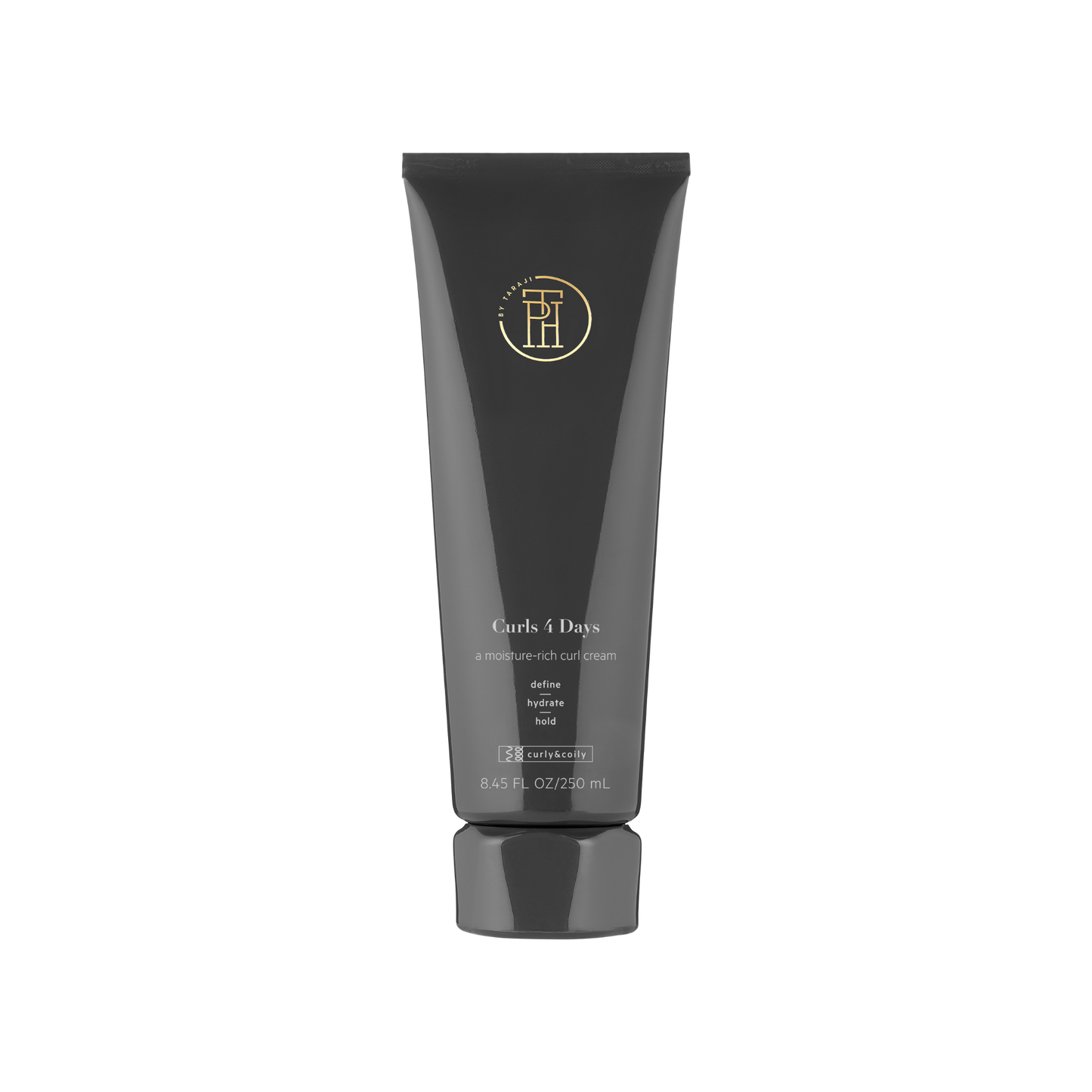 TPH by Taraji Curls 4 Days Curl Crème – A lightweight curl-enhancing cream infused with shea butter and coconut oil for long-lasting definition and frizz-free hydration.