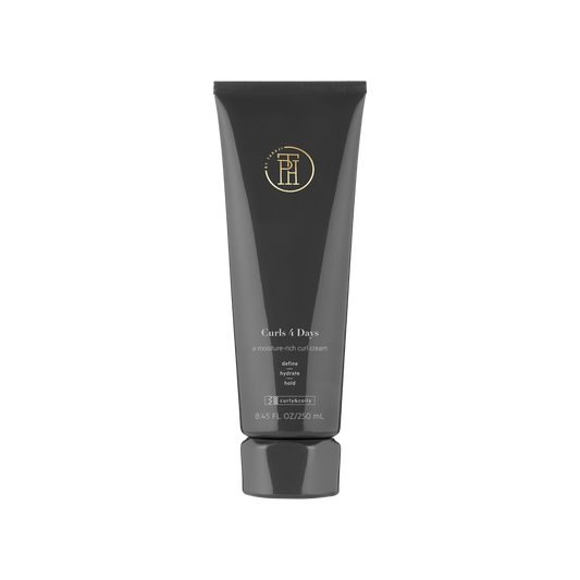 TPH by Taraji Curls 4 Days Curl Crème – A lightweight curl-enhancing cream infused with shea butter and coconut oil for long-lasting definition and frizz-free hydration.