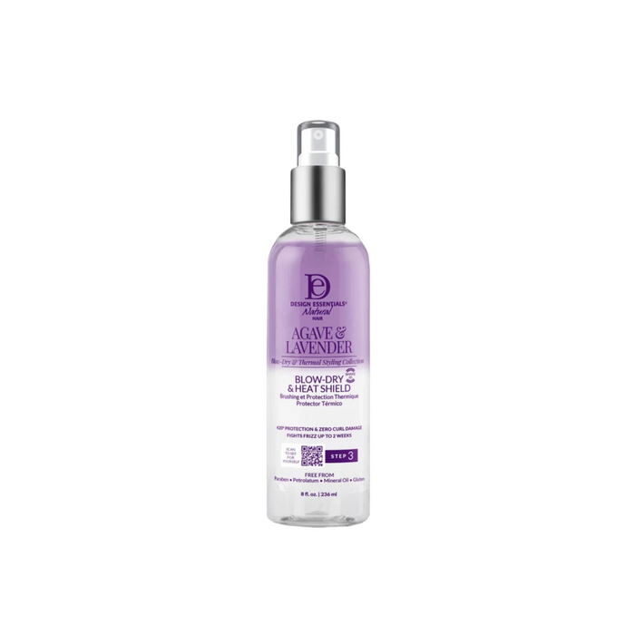 Design Essentials Agave and Lavender Blow-Dry and Heat Shield bottle