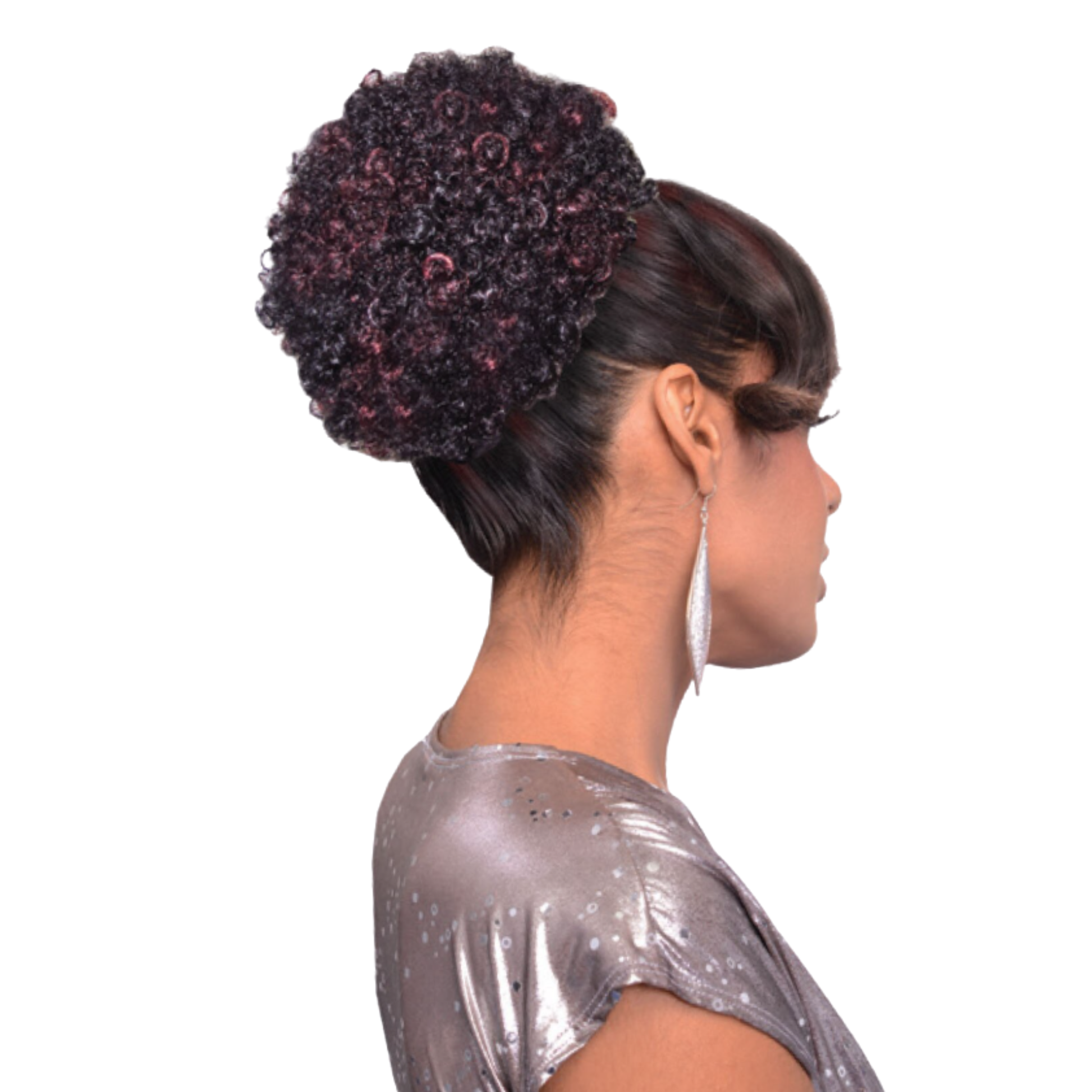 Destiny Afro Puff Drawstring Ponytail Large made with premium realistic fiber for a natural, full afro puff style