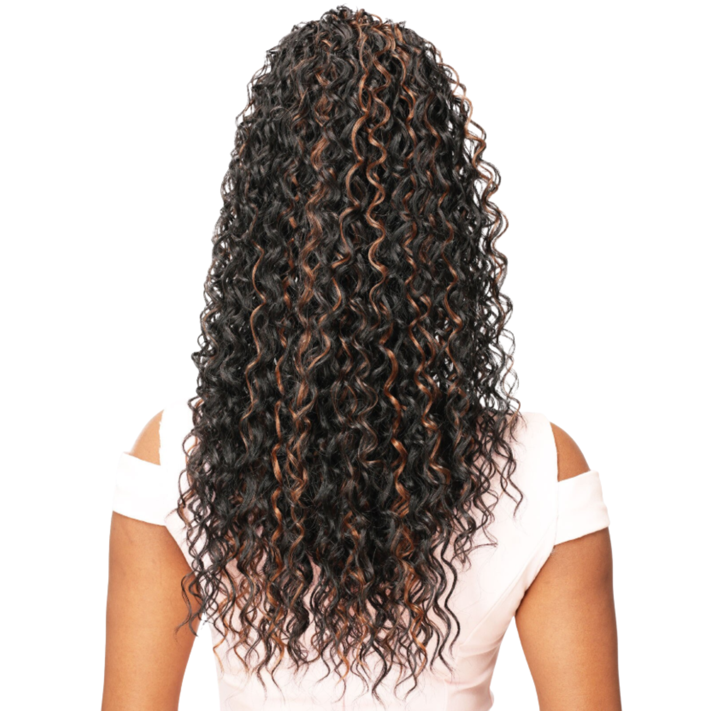 Destiny Loretta Drawstring Ponytail High Heat 24 inch sleek synthetic ponytail with natural finish