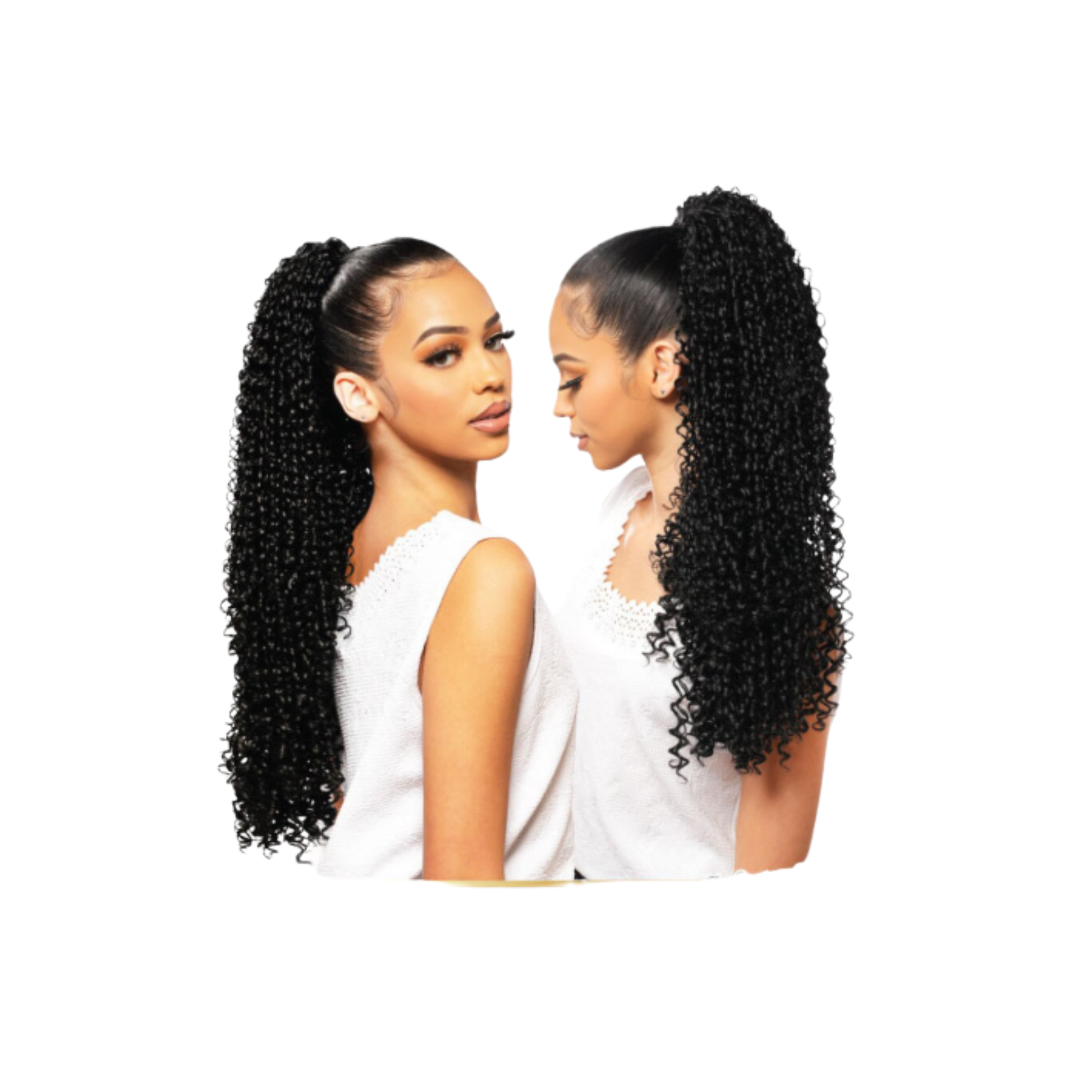 Destiny Drawstring Ponytail High Heat Rebeca 24 inch curly synthetic ponytail with natural shine