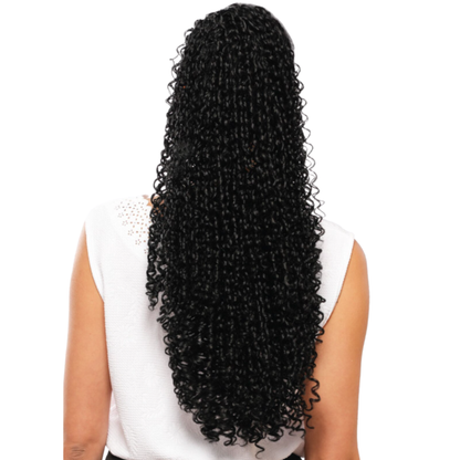 Destiny Drawstring Ponytail High Heat Rebeca 24 inch curly synthetic ponytail with natural shine