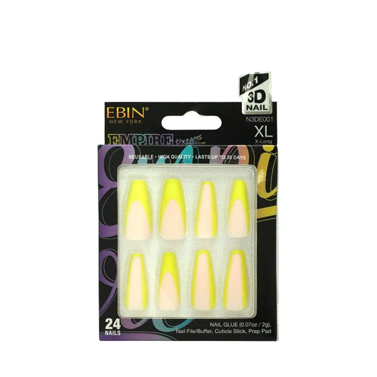 Ebin Empire Dreams press-on nails featuring Art Deco-inspired designs and trendy styles like cat-eye and double ombré
