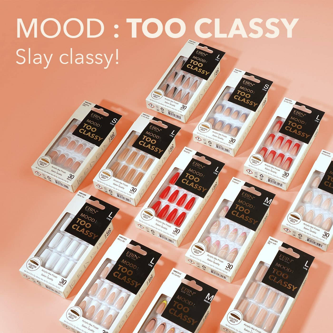 Ebin MOOD Marry Me: TOO CLASSY False Nails – Salon-quality press-on nails with an acrylic-like finish for a flawless, long-lasting manicure.URL:
ebin-mood-too-classy-false-nails
