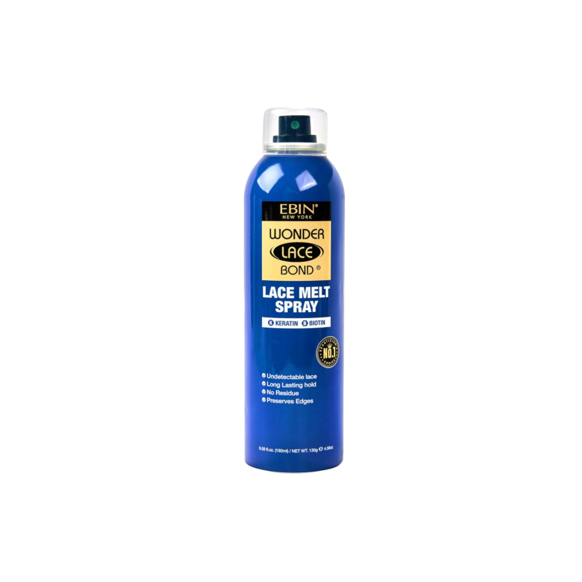 EBIN Wonder Bond Mega Hold Bundle Adhesive Spray Keratin 6.08oz – Keratin-infused lace glue for ultra-secure hold and hair protection.