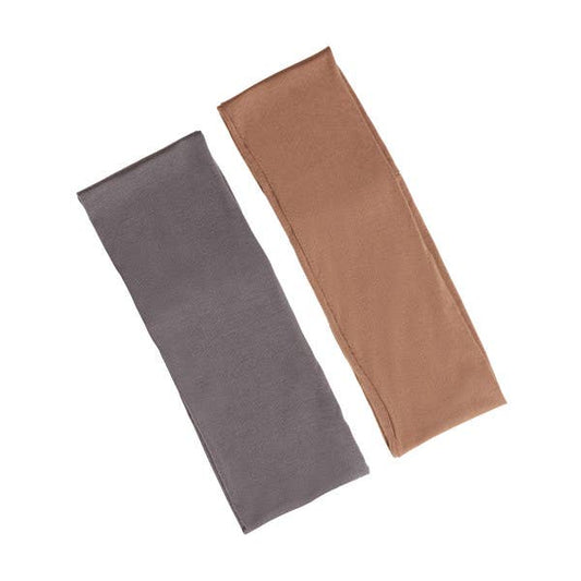 Goody brown and slate blue headwraps 2 pack