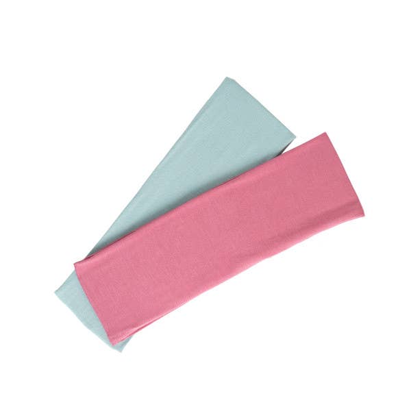 Goody pink and light blue headwraps 2 pack