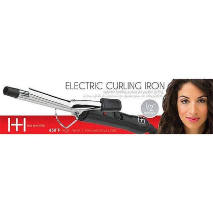 Hot & Hotter 1/2 inch electric ceramic curling iron with tangle-free cord