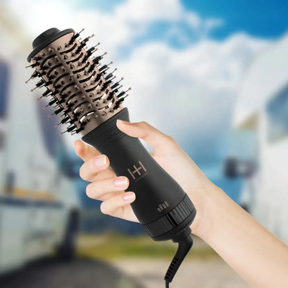 Hot & Hotter Mini One Step Hair Styler Dryer travel-sized ceramic ionic tool