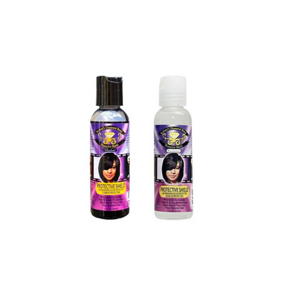 Protect natural hair during quick weaves with Robert's Diamond Bond Protective Shield Kharkoal 8 oz, available at Youzuri Beauty Supply.