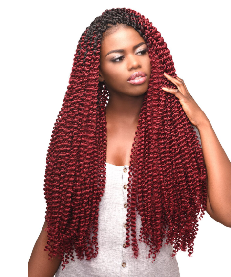 Realistic 3X Ghana Springy Bohemian 24-inch long curly braiding hair
