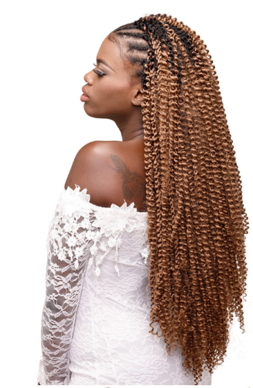 Realistic 3X Ghana Springy Water Wave 24-inch long textured braiding hair