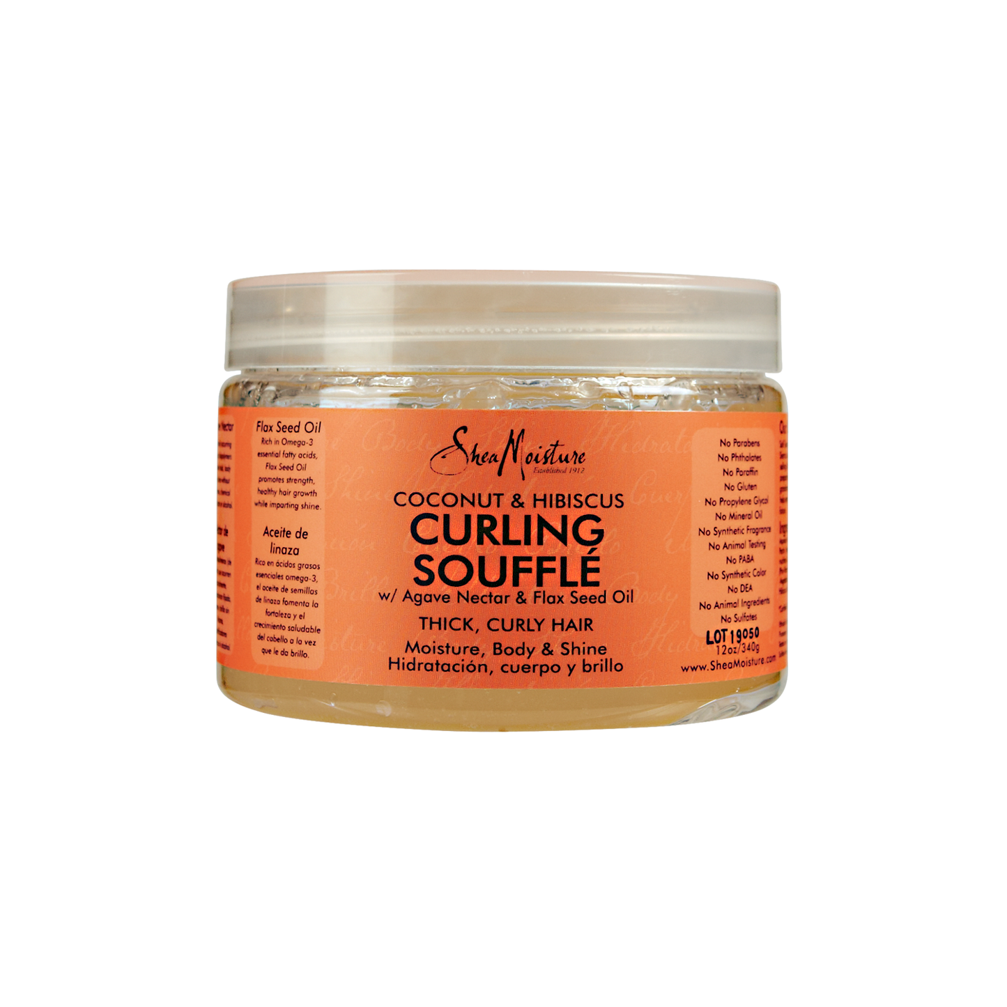 SheaMoisture Coconut & Hibiscus Curling Gel Souffle 12oz jar