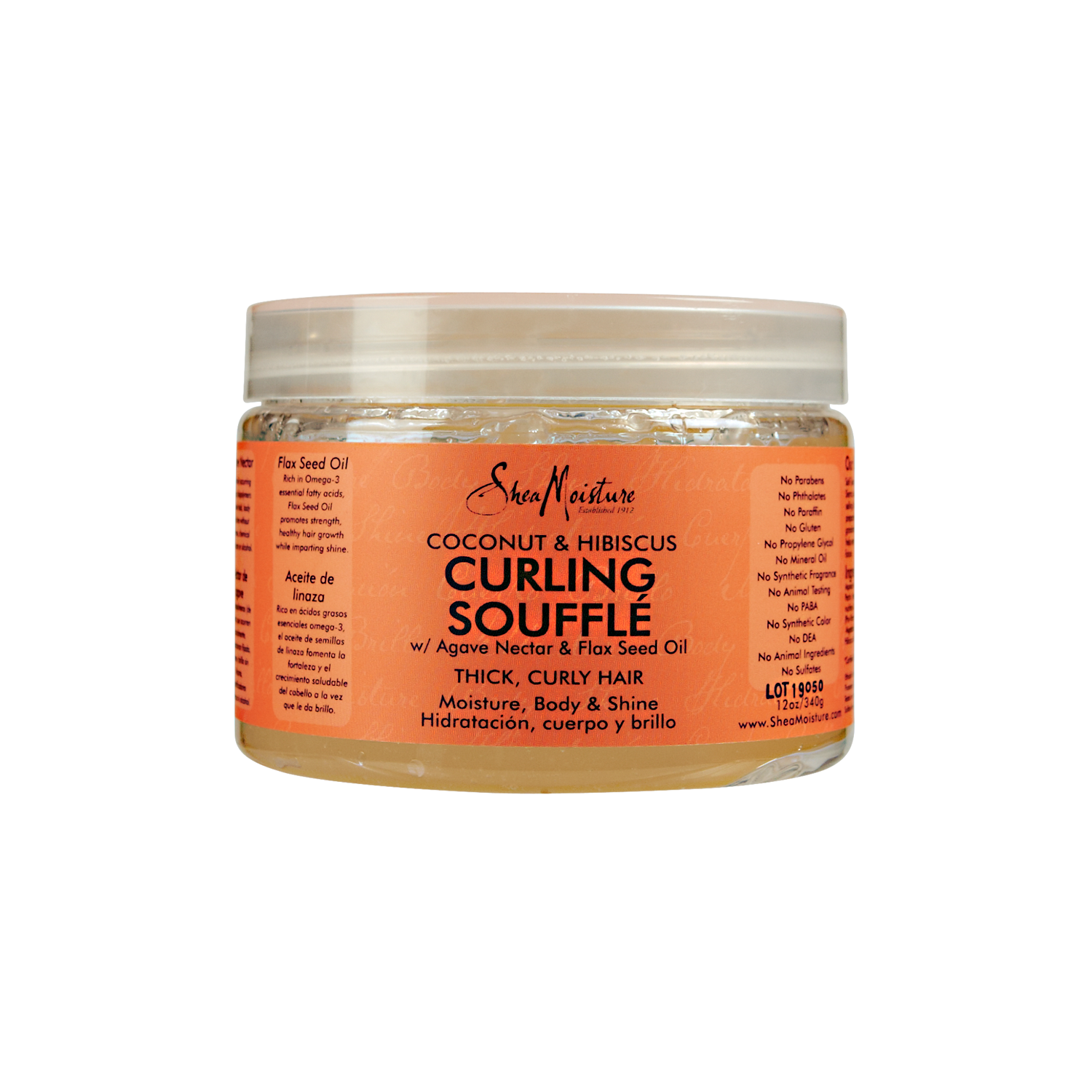 SheaMoisture Coconut & Hibiscus Curling Gel Souffle 12oz jar