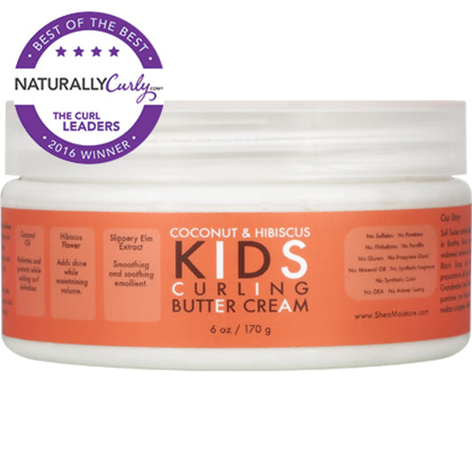 SheaMoisture Kids Coconut & Hibiscus Curling Butter Cream 6oz jar